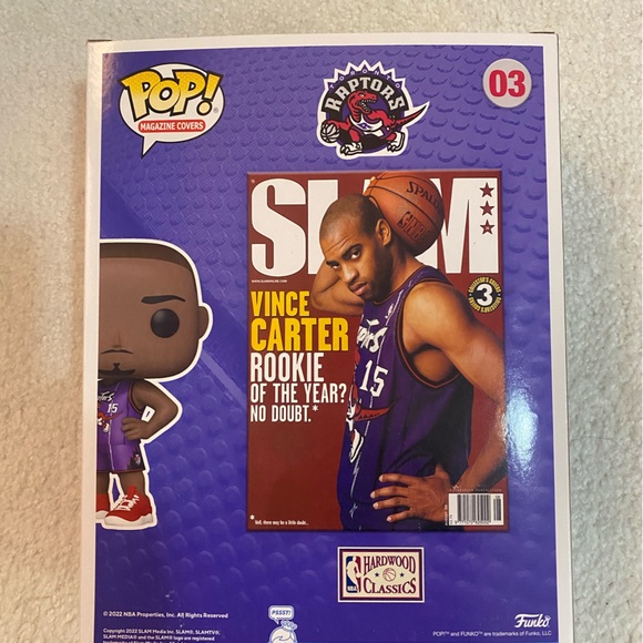 Funko Pop! Basketball NBA VINCE CARTER! Slam Cover Hardwood Classic - Picture 2 of 6